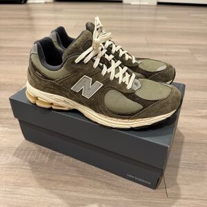 Men’s New Balance 2002R Dark Camo Protection Pack Green Brown Olive